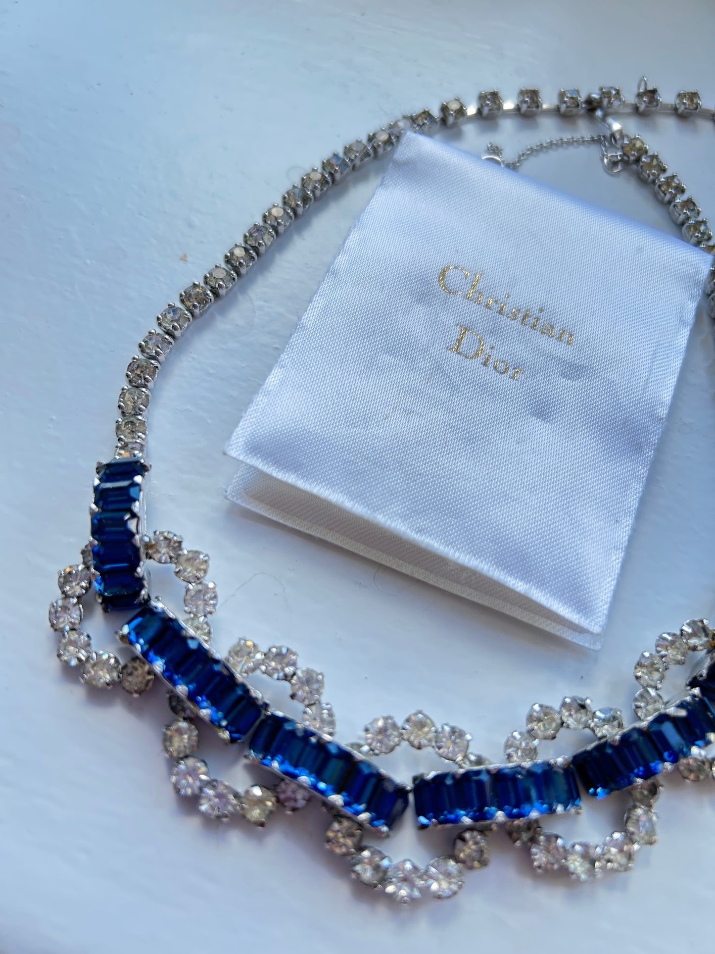 Vintage Mitchel Maer For Christian Dior Paste Necklace.
