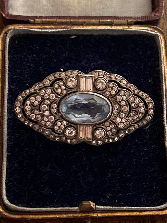 Art Deco Silver 935 Brooch