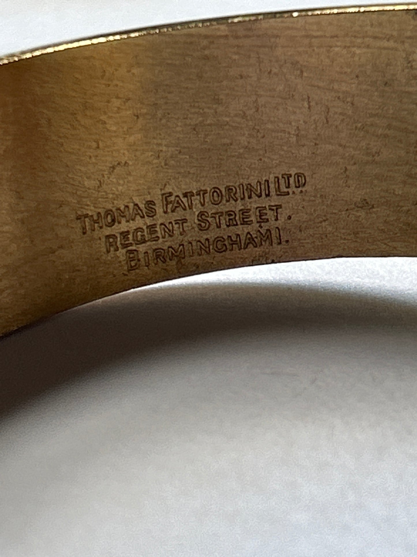 1972 Vintage Thomas Fattorini Scarab Bangle