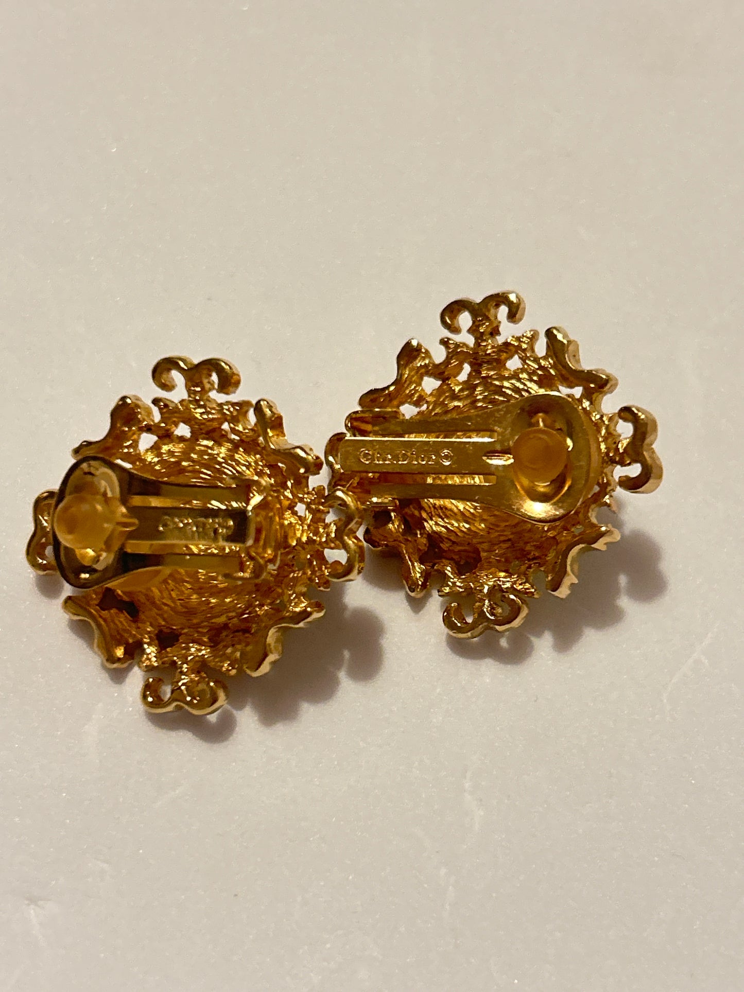 Christian Dior vintage Multicoloured Cabochon earrings.