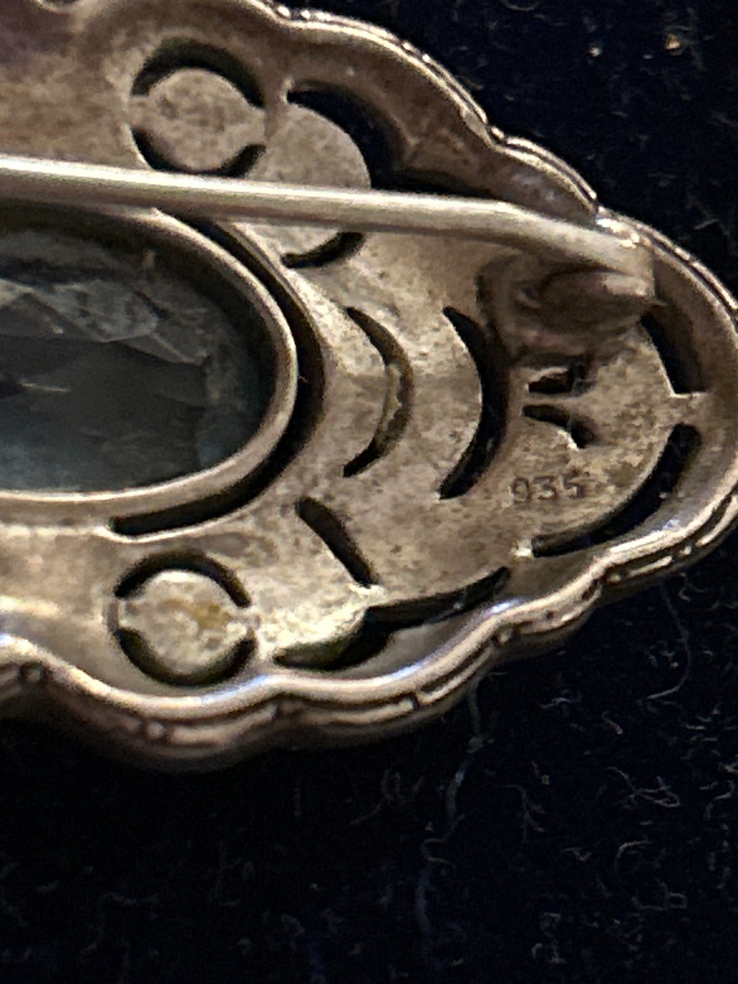 Art Deco Silver 935 Brooch