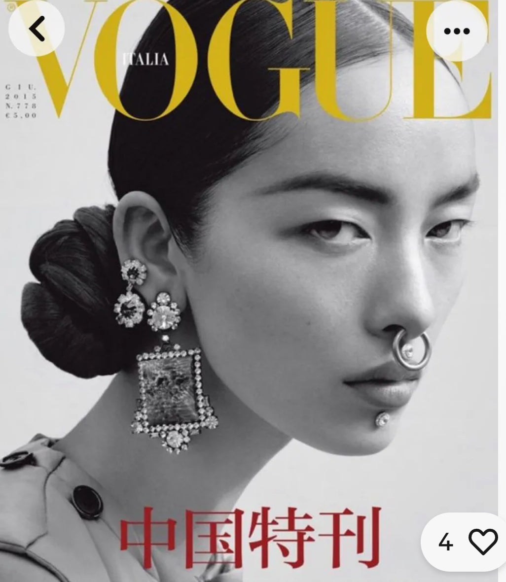 Vintage Earrings Signed Moans Couture Runway