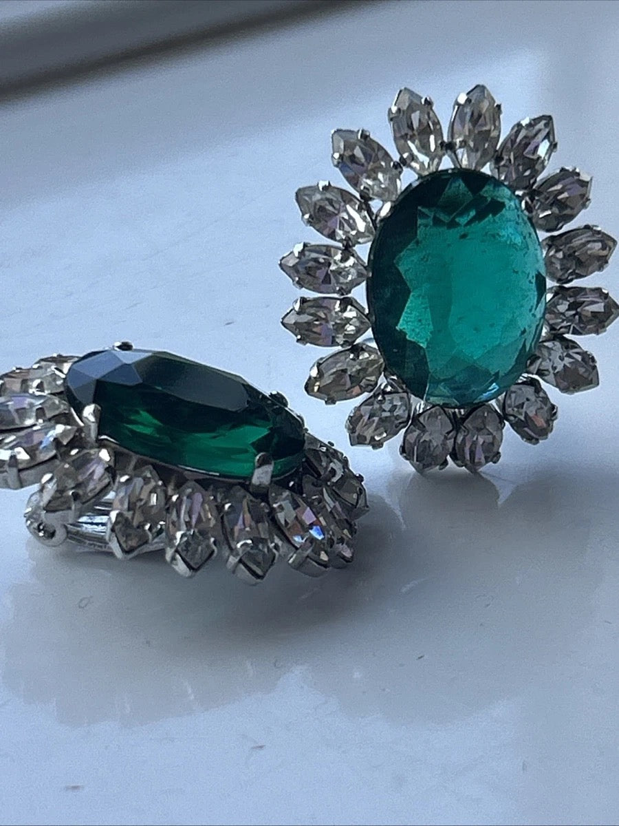 Vintage 1961 Christian Dior Signed Earrings – Excellent Condition, Rare Find
