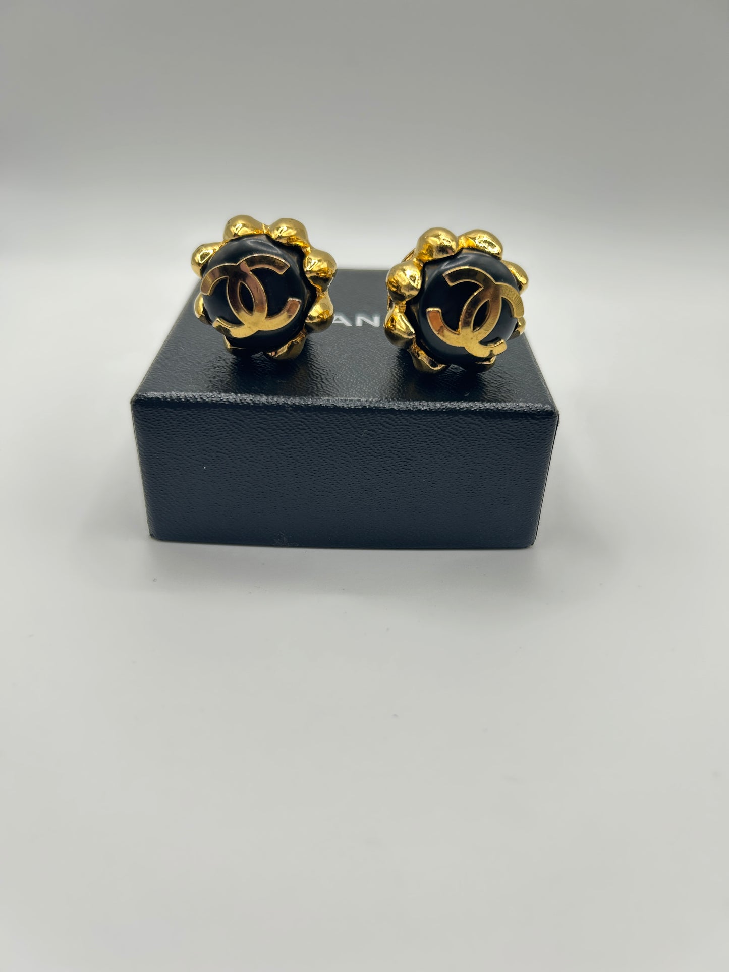 Chanel vintage clip on earrings . Dated 1993.