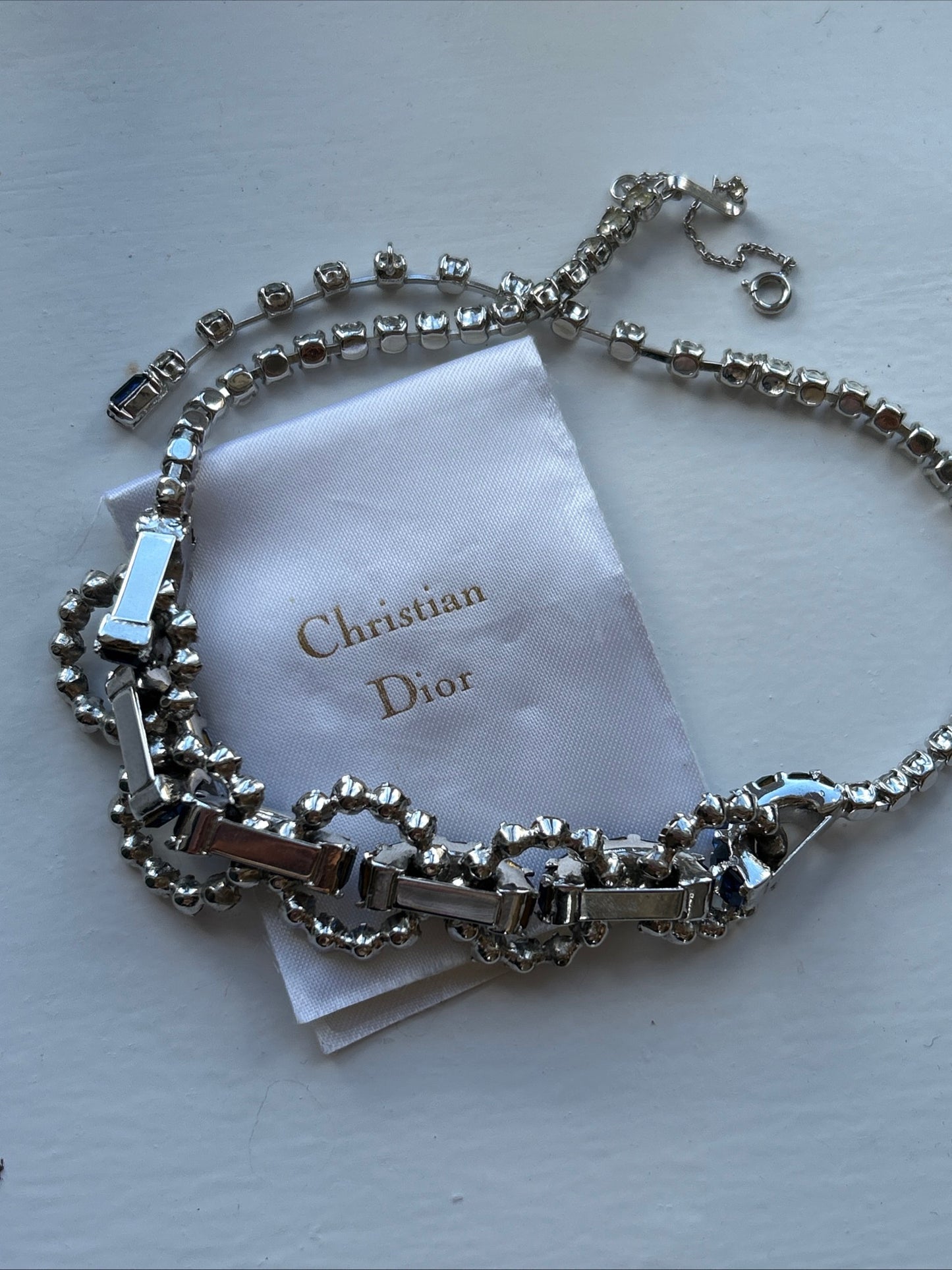Vintage Mitchel Maer For Christian Dior Paste Necklace.