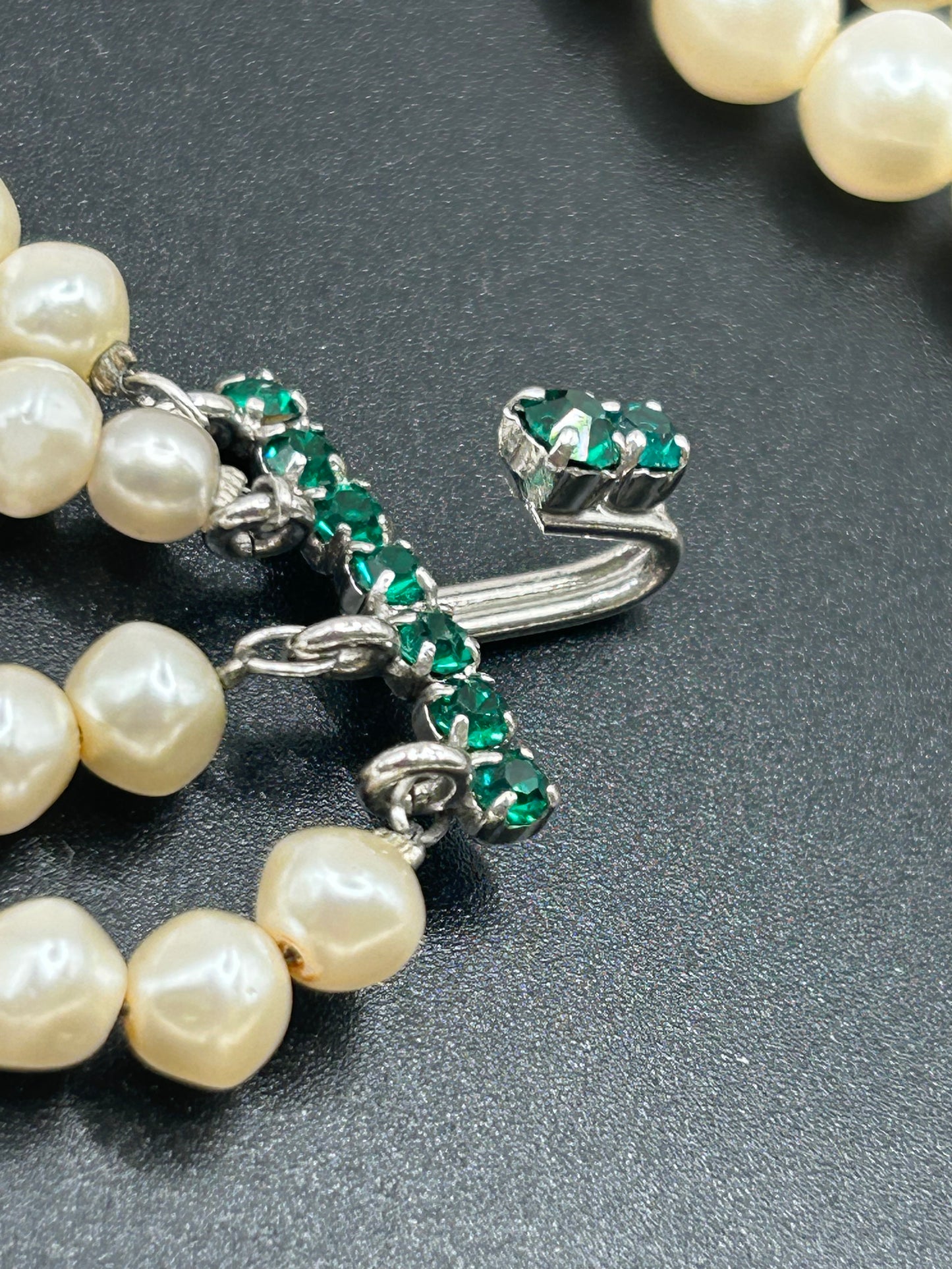 Christian Dior 1961 Vintage Rare Green Stones Necklace