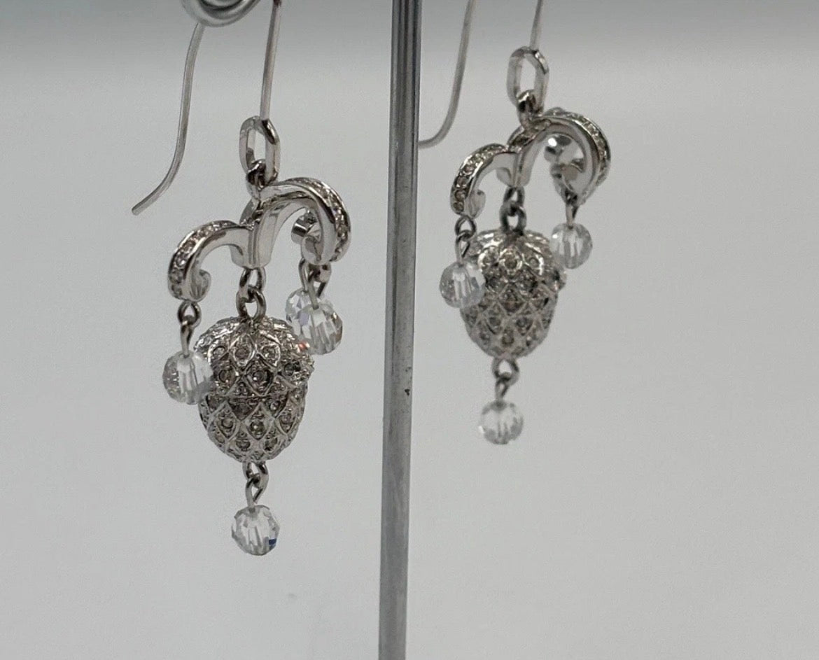 Christian Dior vintage 1997 acorn necklace with earrings . Galliano era .