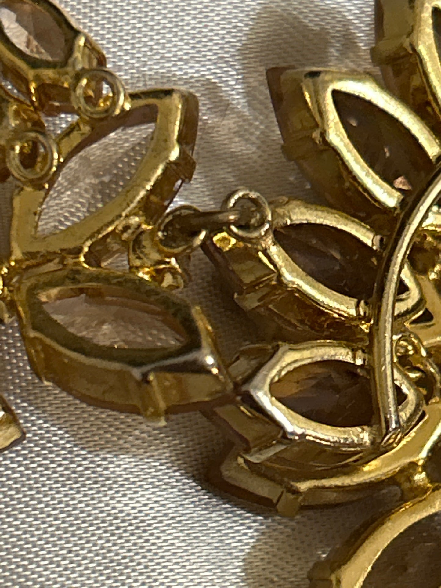 Christian Dior Vintage Signed 1961 Necklace Boxed Stunning Champagne Rhinestones