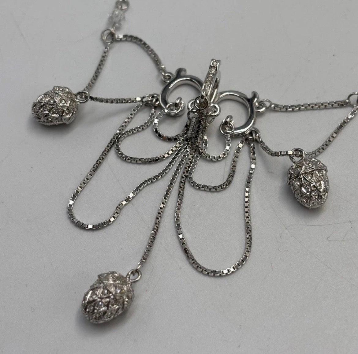 Christian Dior vintage 1997 acorn necklace with earrings . Galliano era .