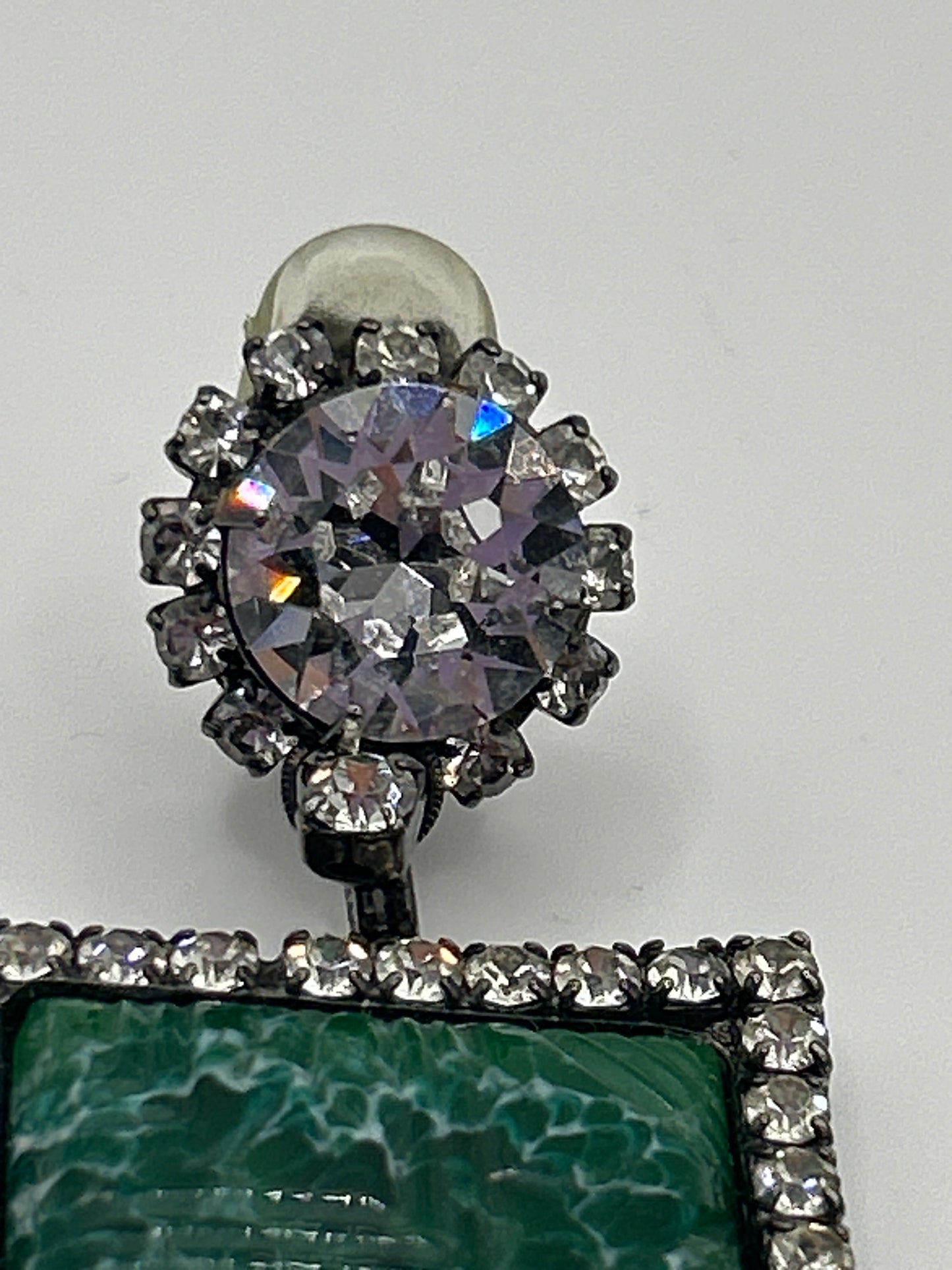 Vintage Earrings Signed Moans Couture Runway