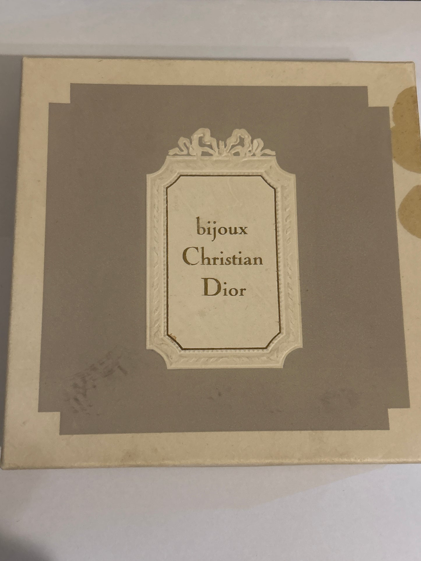 Christian Dior Vintage Signed 1961 Necklace Boxed Stunning Champagne Rhinestones