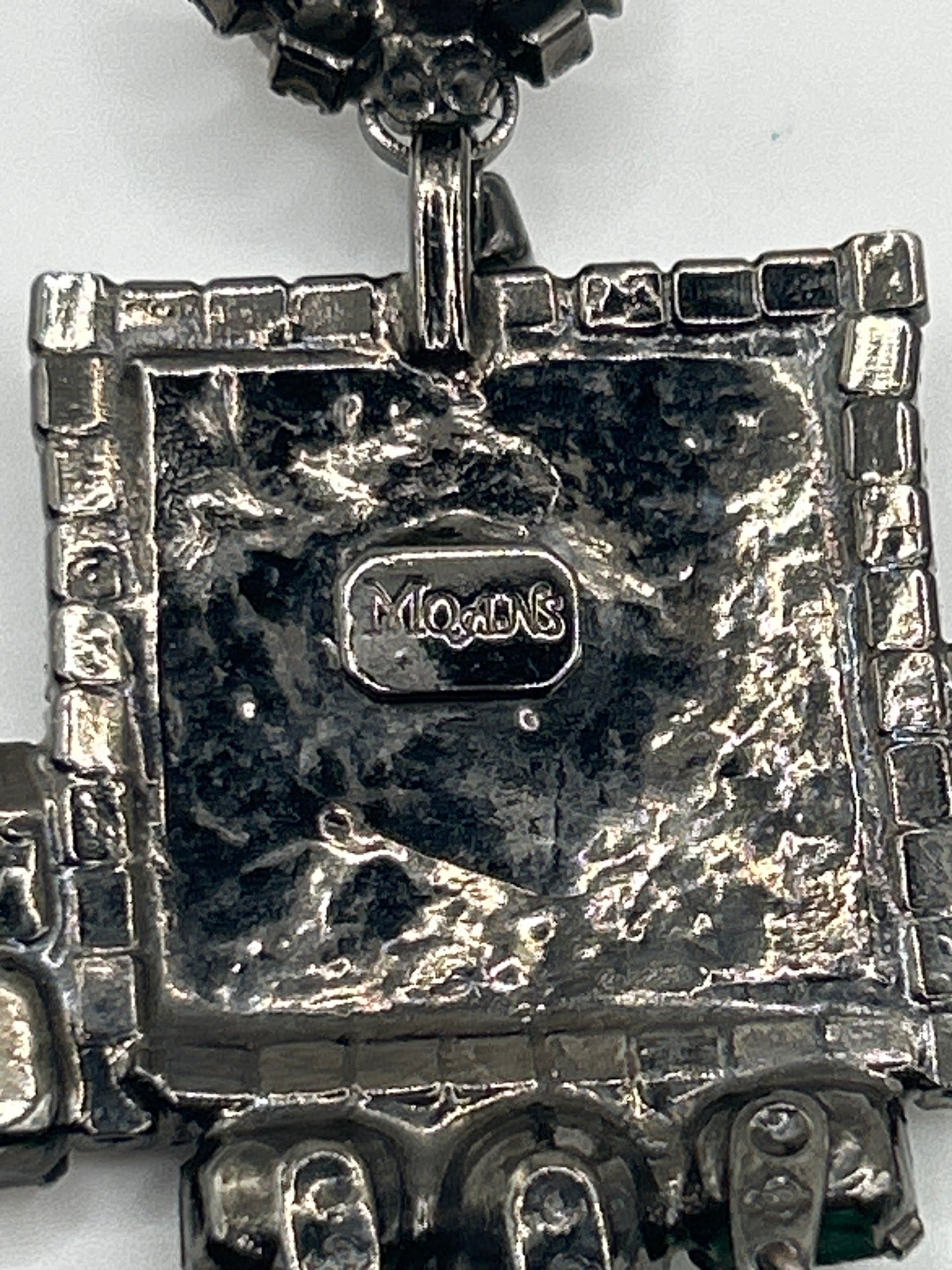 Vintage Earrings Signed Moans Couture Runway