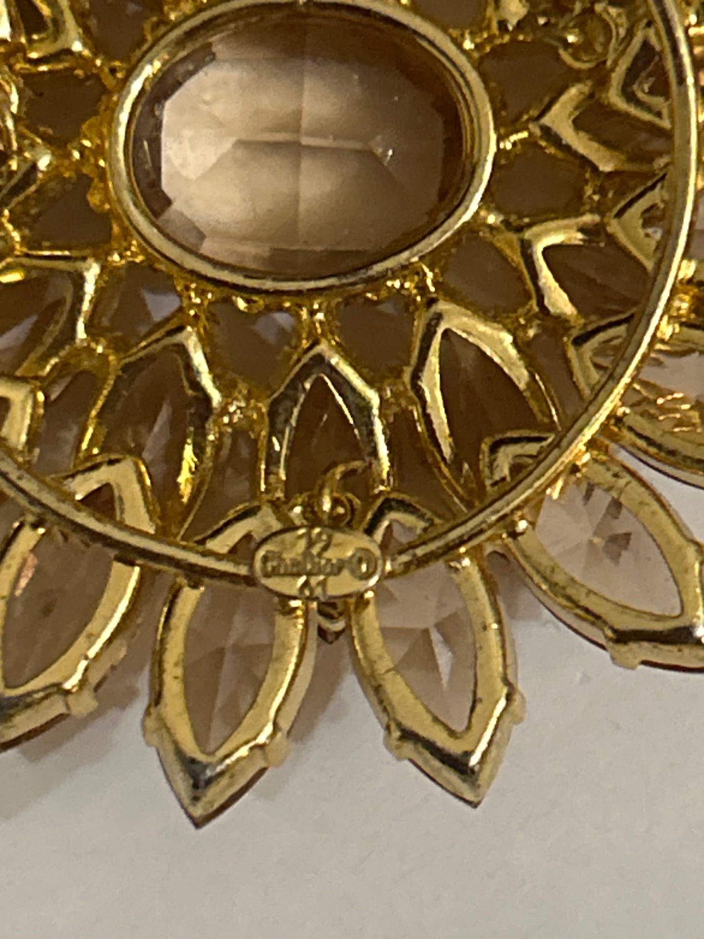 Christian Dior Vintage Signed 1961 Necklace Boxed Stunning Champagne Rhinestones