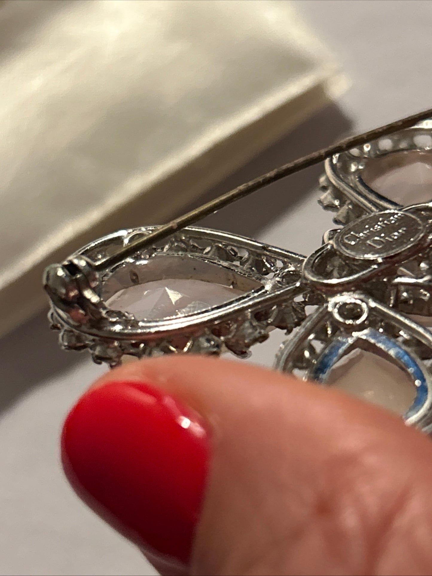 Christian Dior Vintage 1950s Crystal beautiful
Butterfly Brooch.