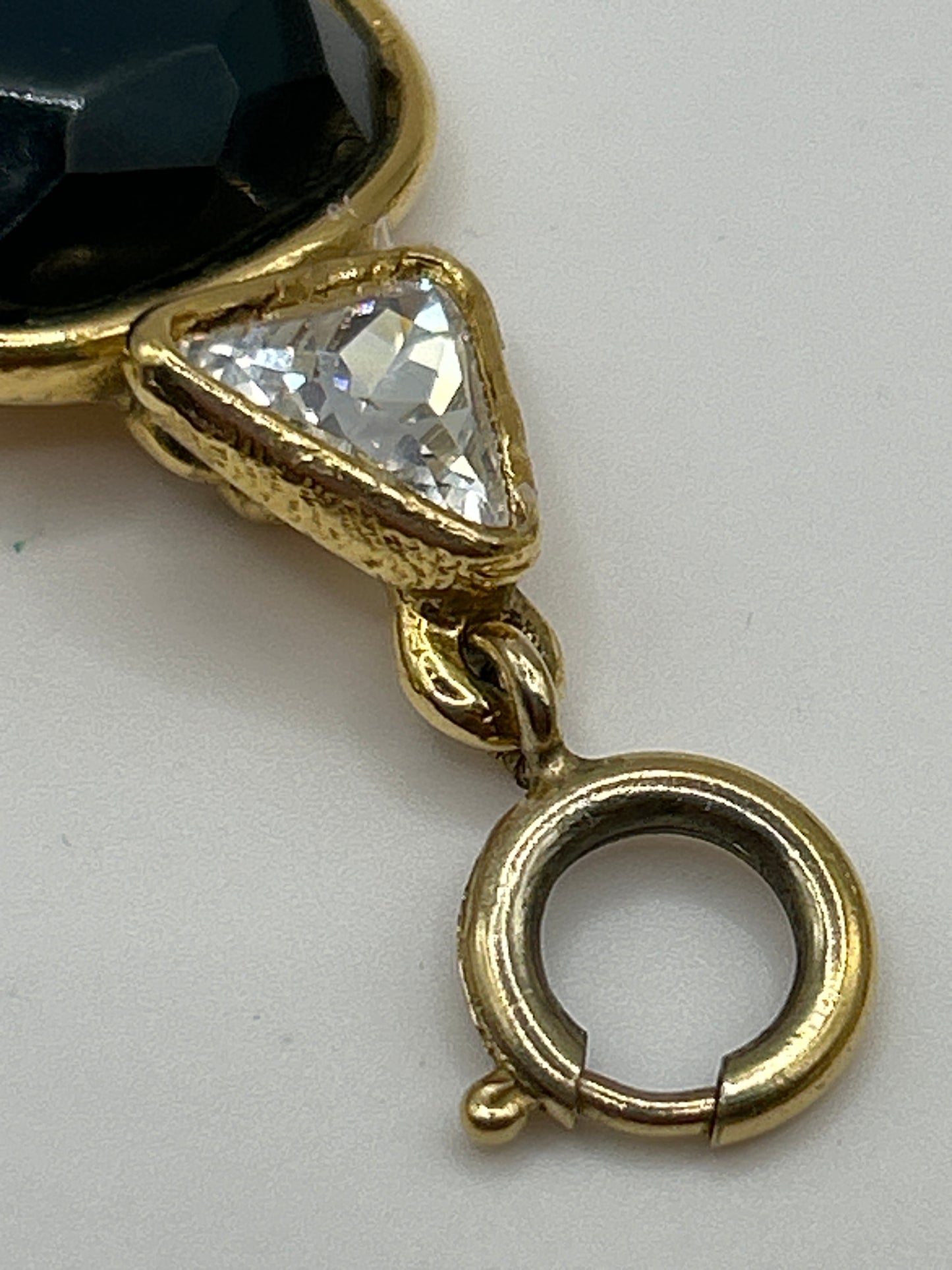 Yves Saint Laurent YSL vintage glass stones necklace. Robert Goossens 1980s.