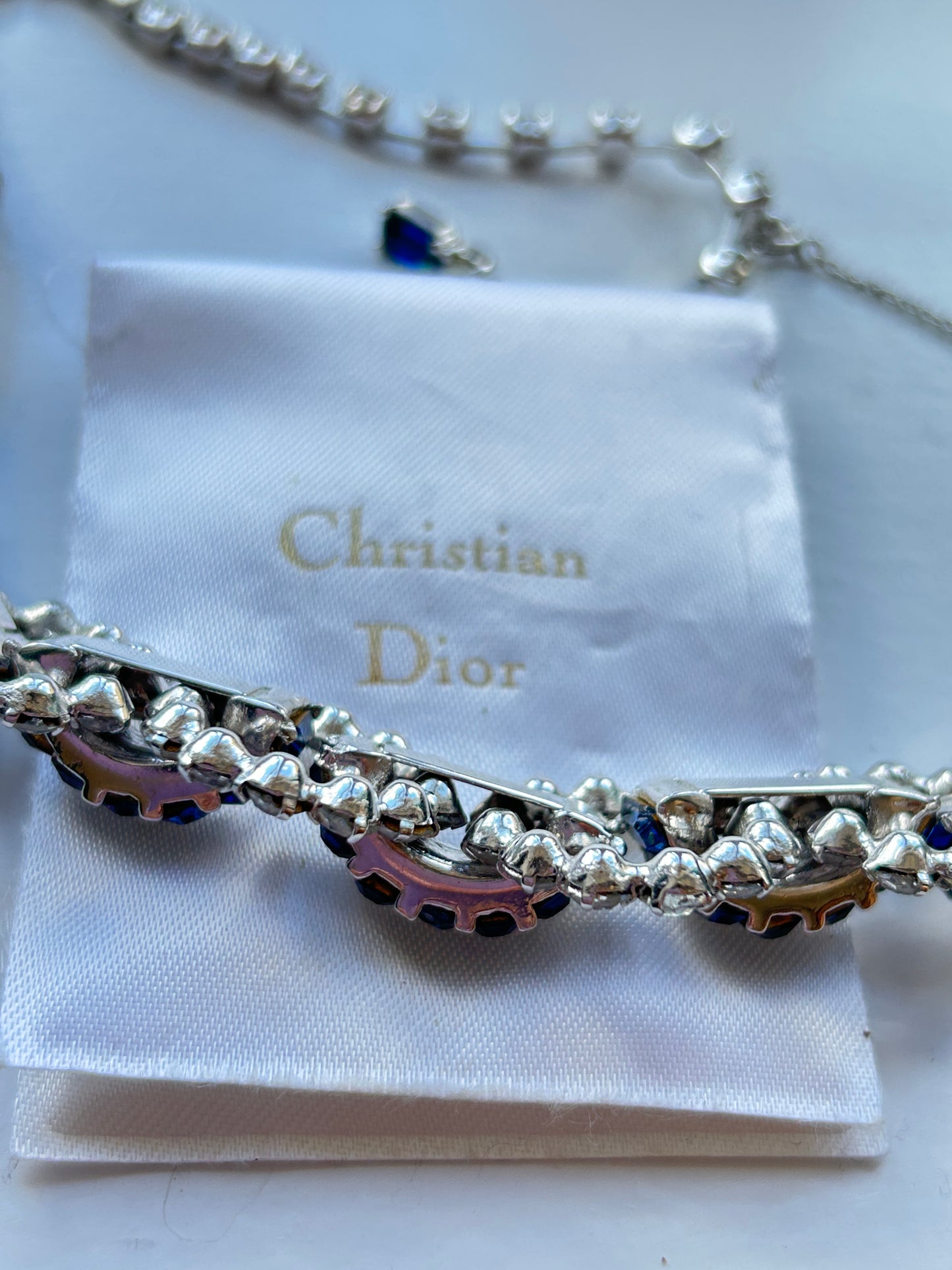 Vintage Mitchel Maer For Christian Dior Paste Necklace.