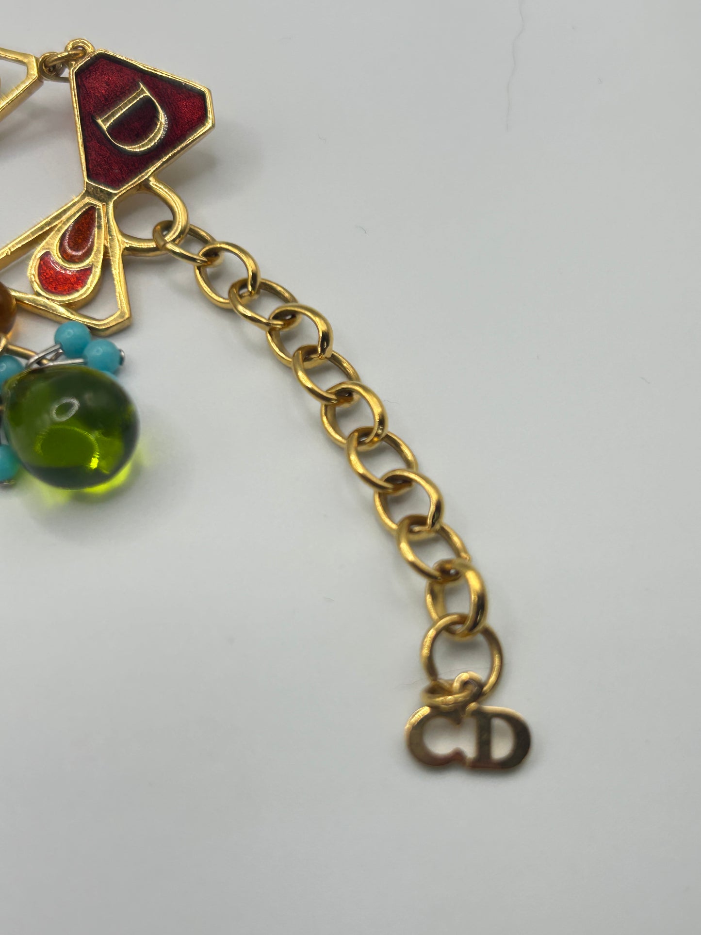 Rare Vintage Christian Dior Haute Couture Necklace Galliano Poured Gripox Glass