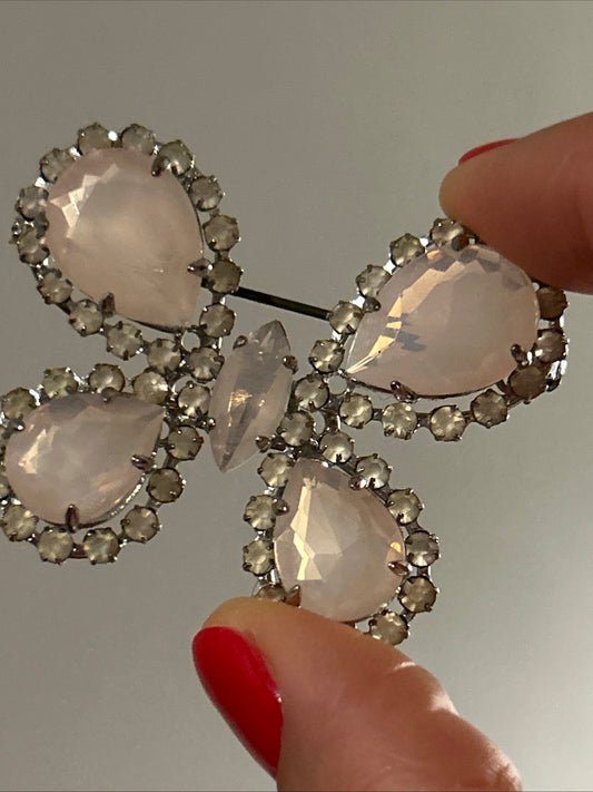 Christian Dior Vintage 1950s Crystal beautiful
Butterfly Brooch.
