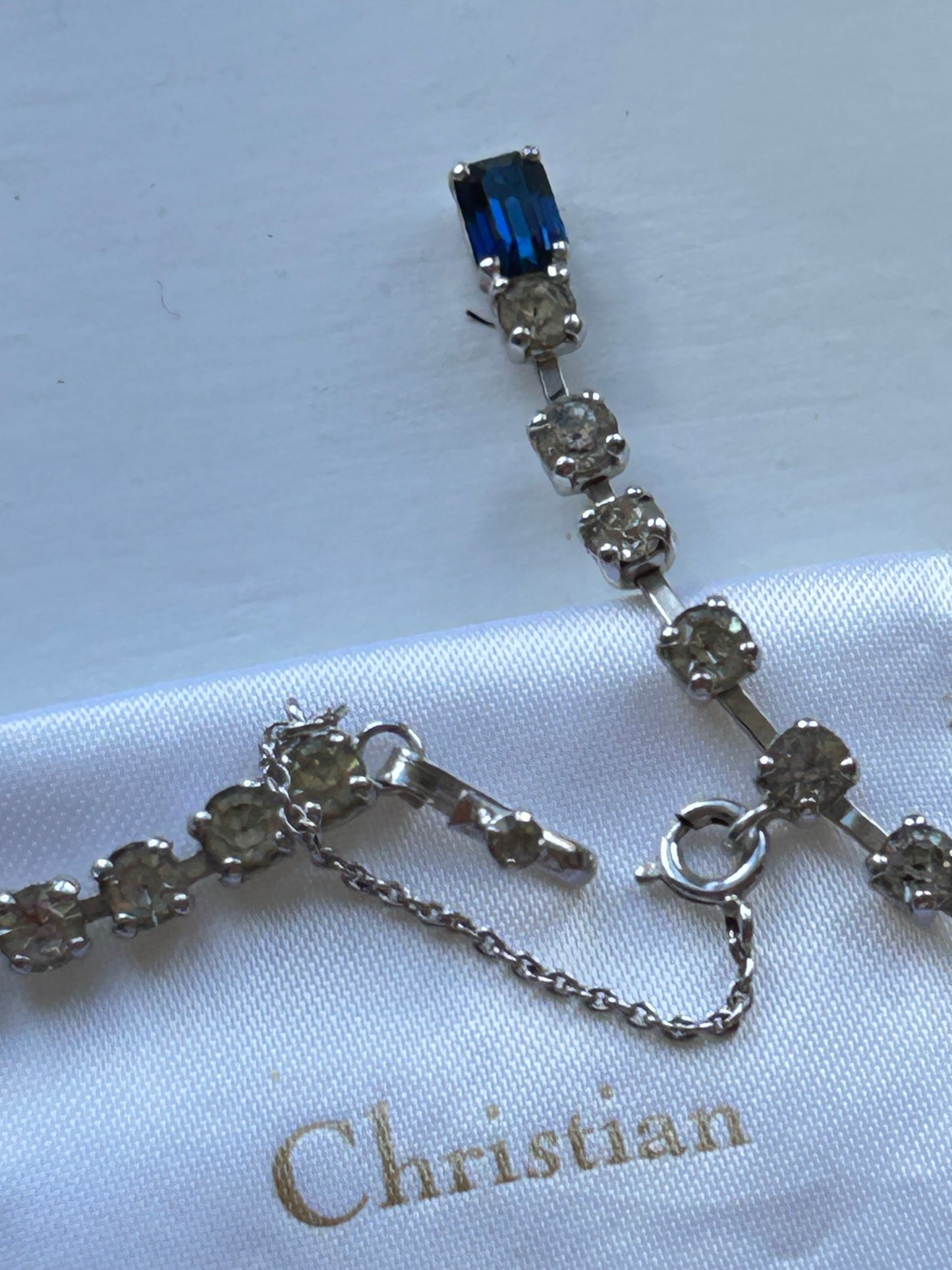 Vintage Mitchel Maer For Christian Dior Paste Necklace.