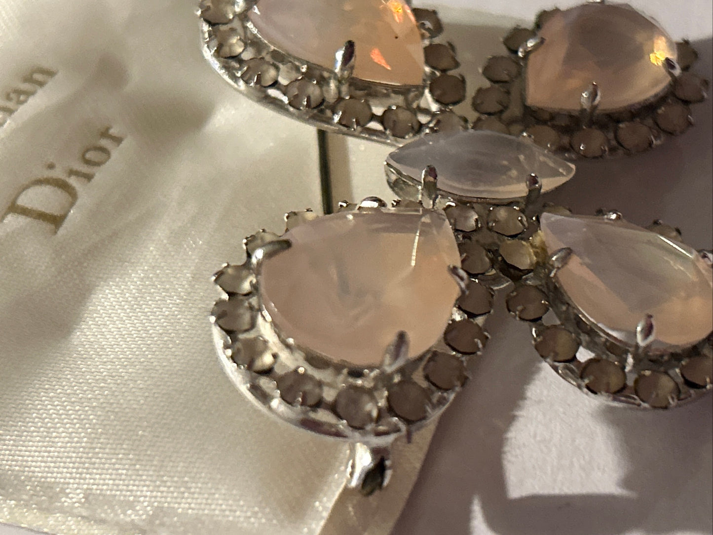 Christian Dior Vintage 1950s Crystal beautiful
Butterfly Brooch.