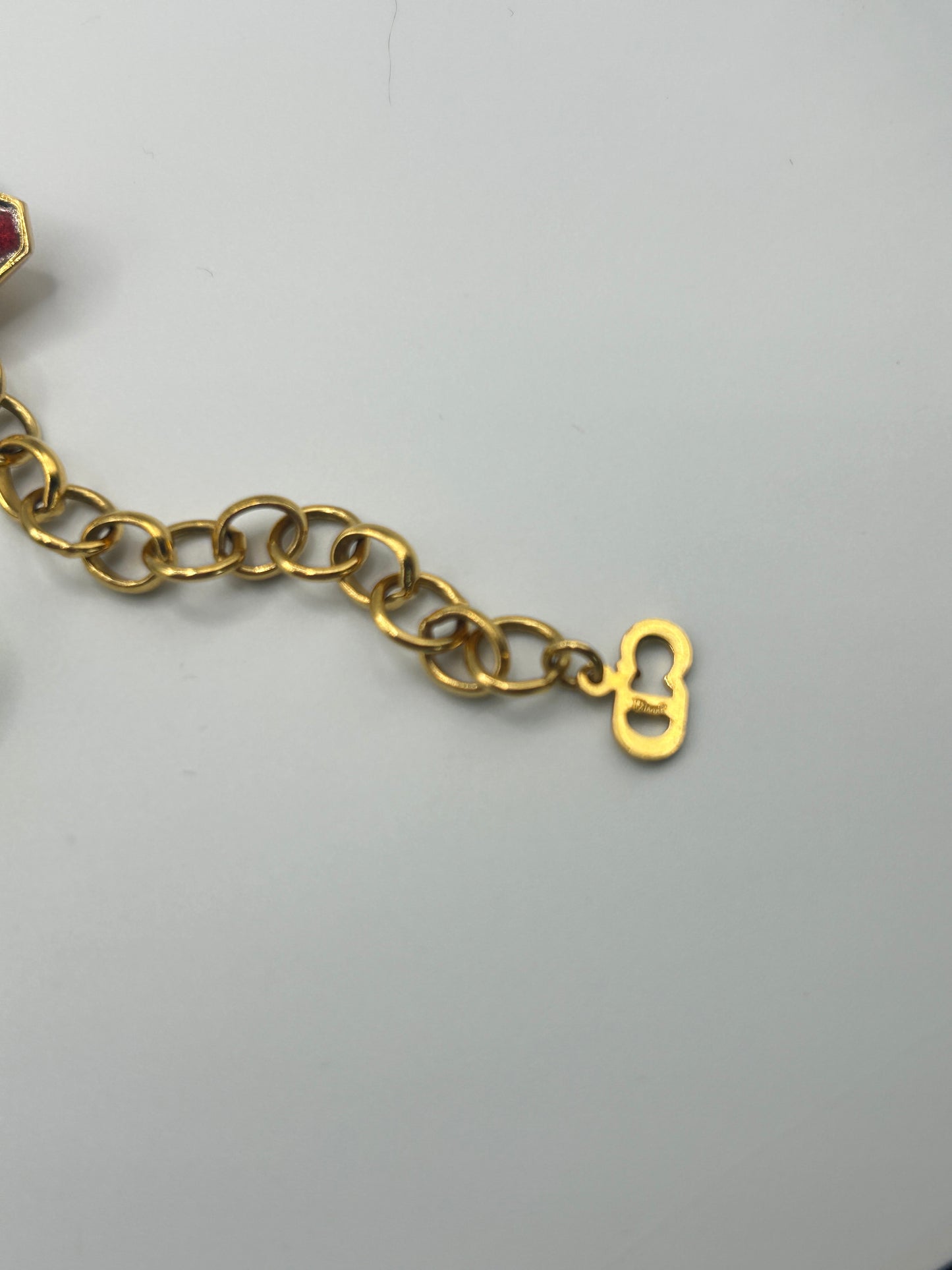 Rare Vintage Christian Dior Haute Couture Necklace Galliano Poured Gripox Glass