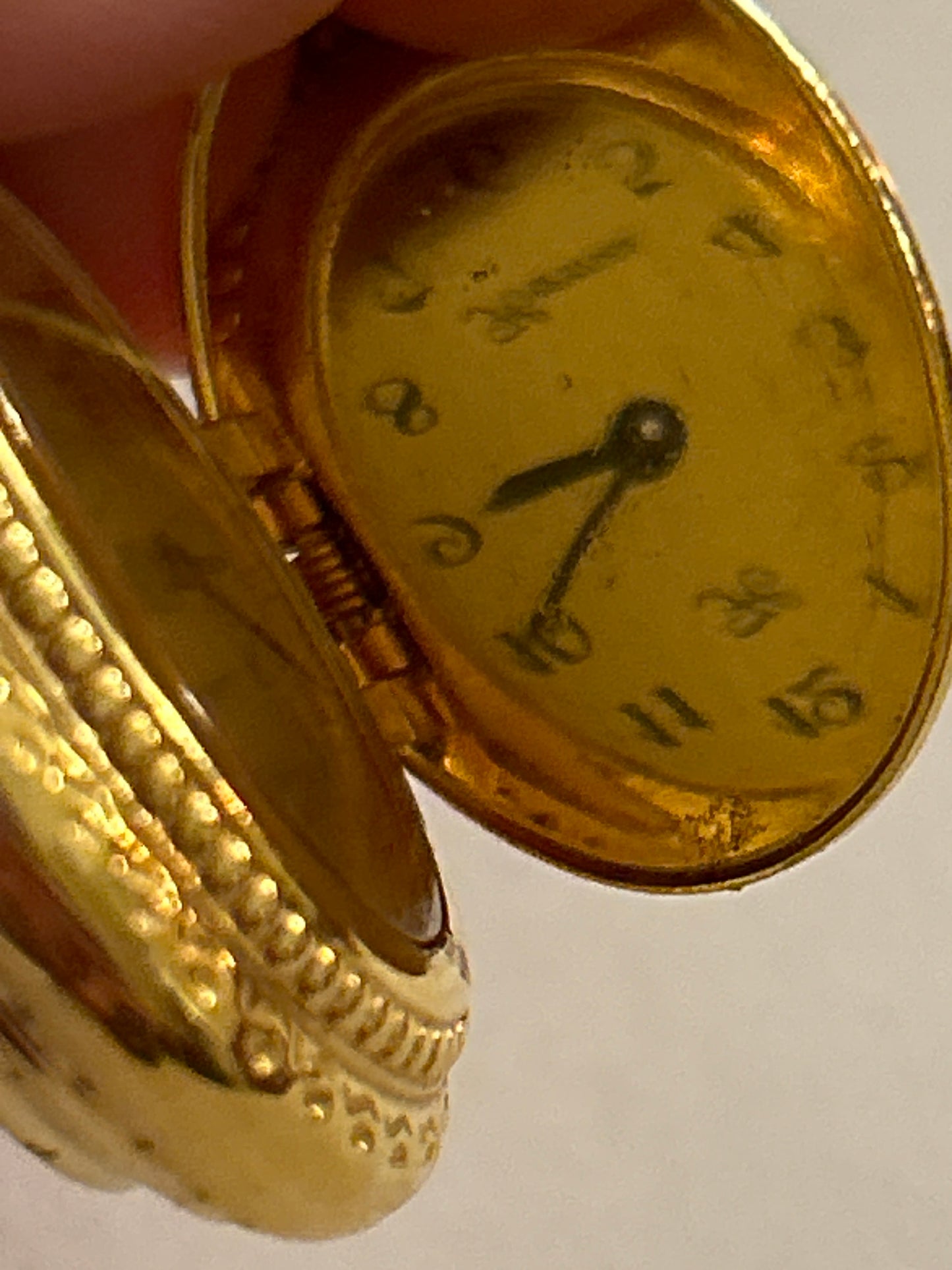 Exceptional Hermes Vintage Pendant Watch Manual Winding Swiss Enamel RARE