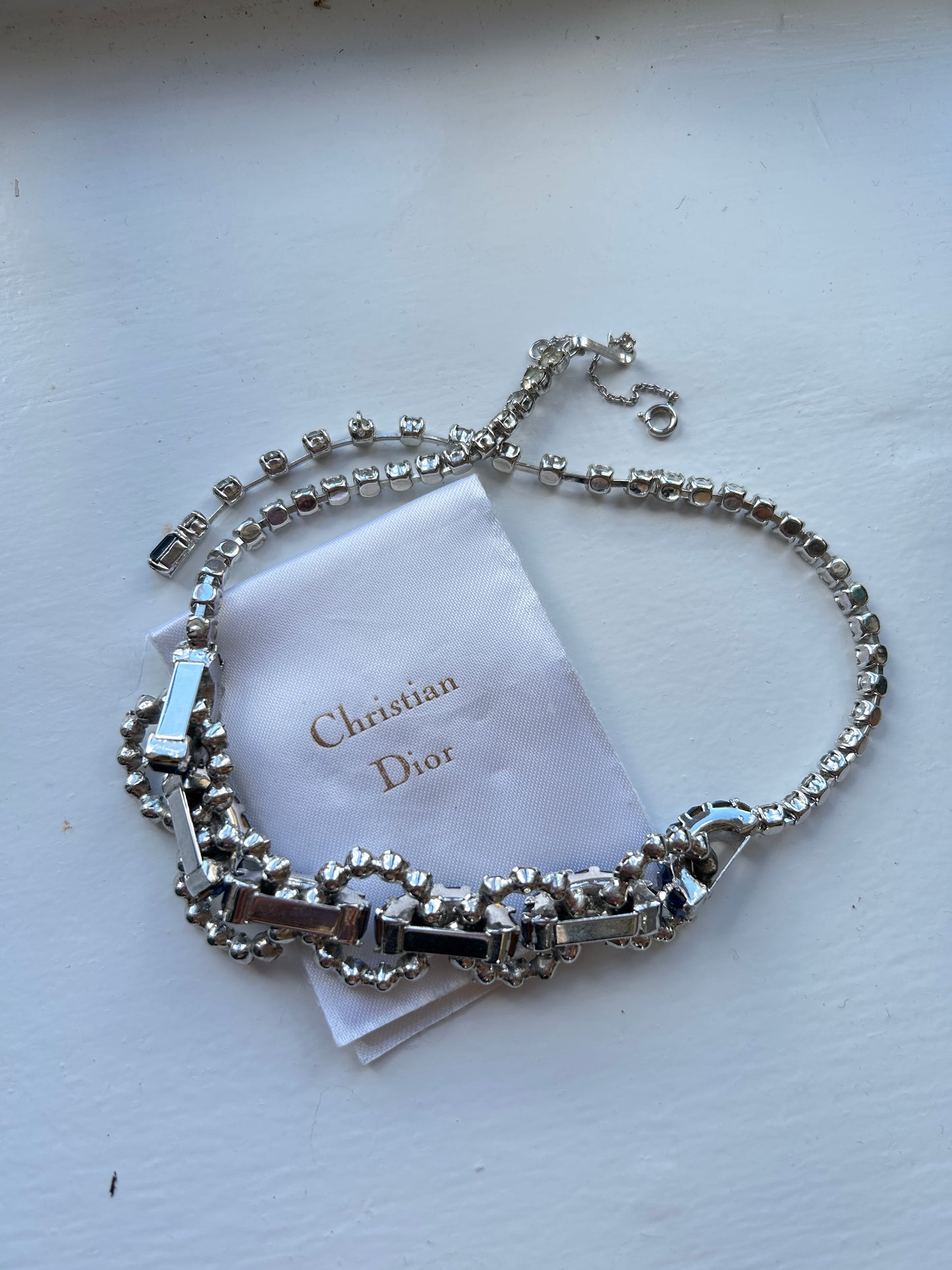 Vintage Mitchel Maer For Christian Dior Paste Necklace.
