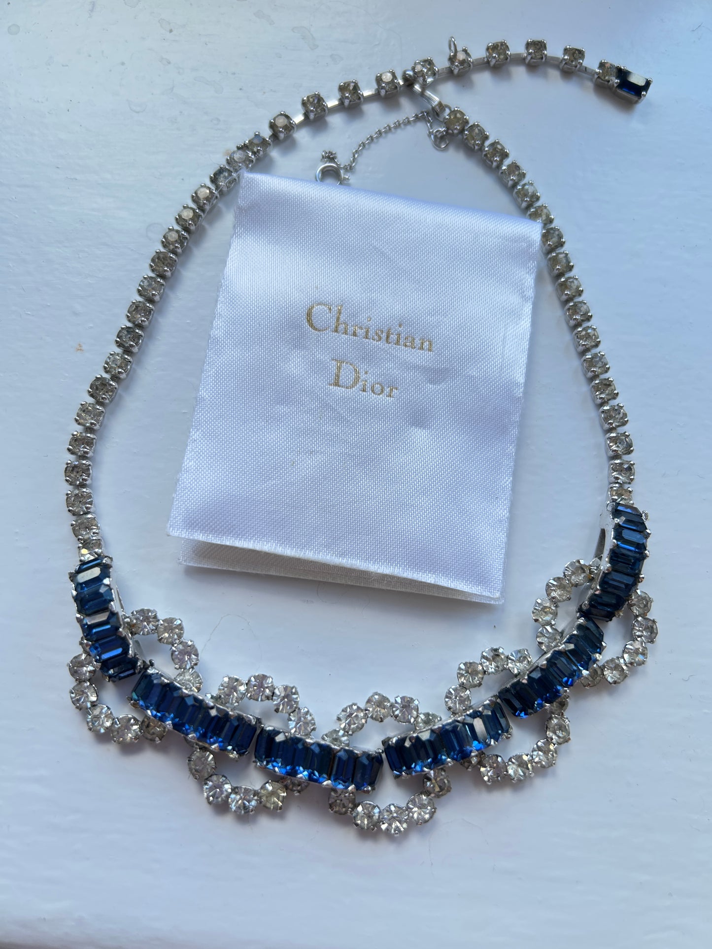 Vintage Mitchel Maer For Christian Dior Paste Necklace.