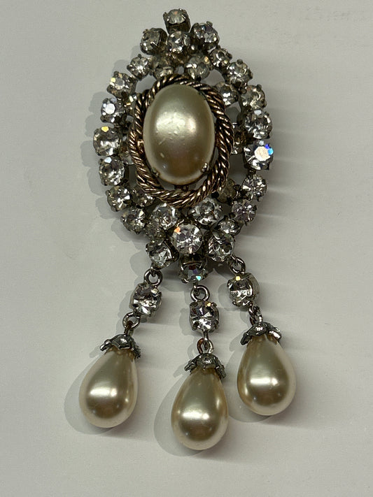 Vintage Brooch Signed Number 47 German Makers Mark