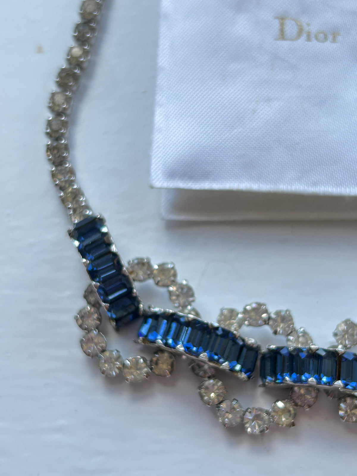 Vintage Mitchel Maer For Christian Dior Paste Necklace.