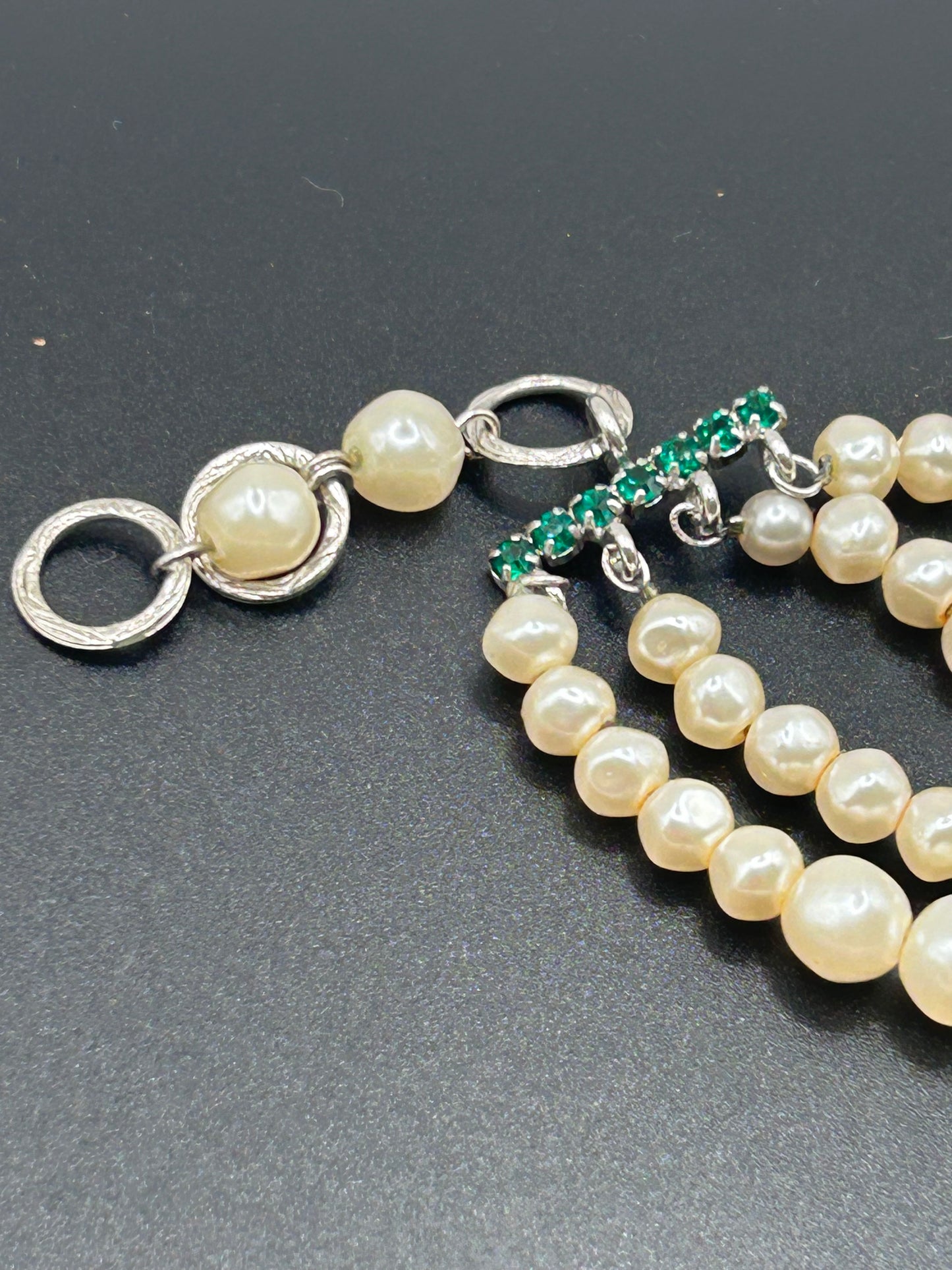 Christian Dior 1961 Vintage Rare Green Stones Necklace