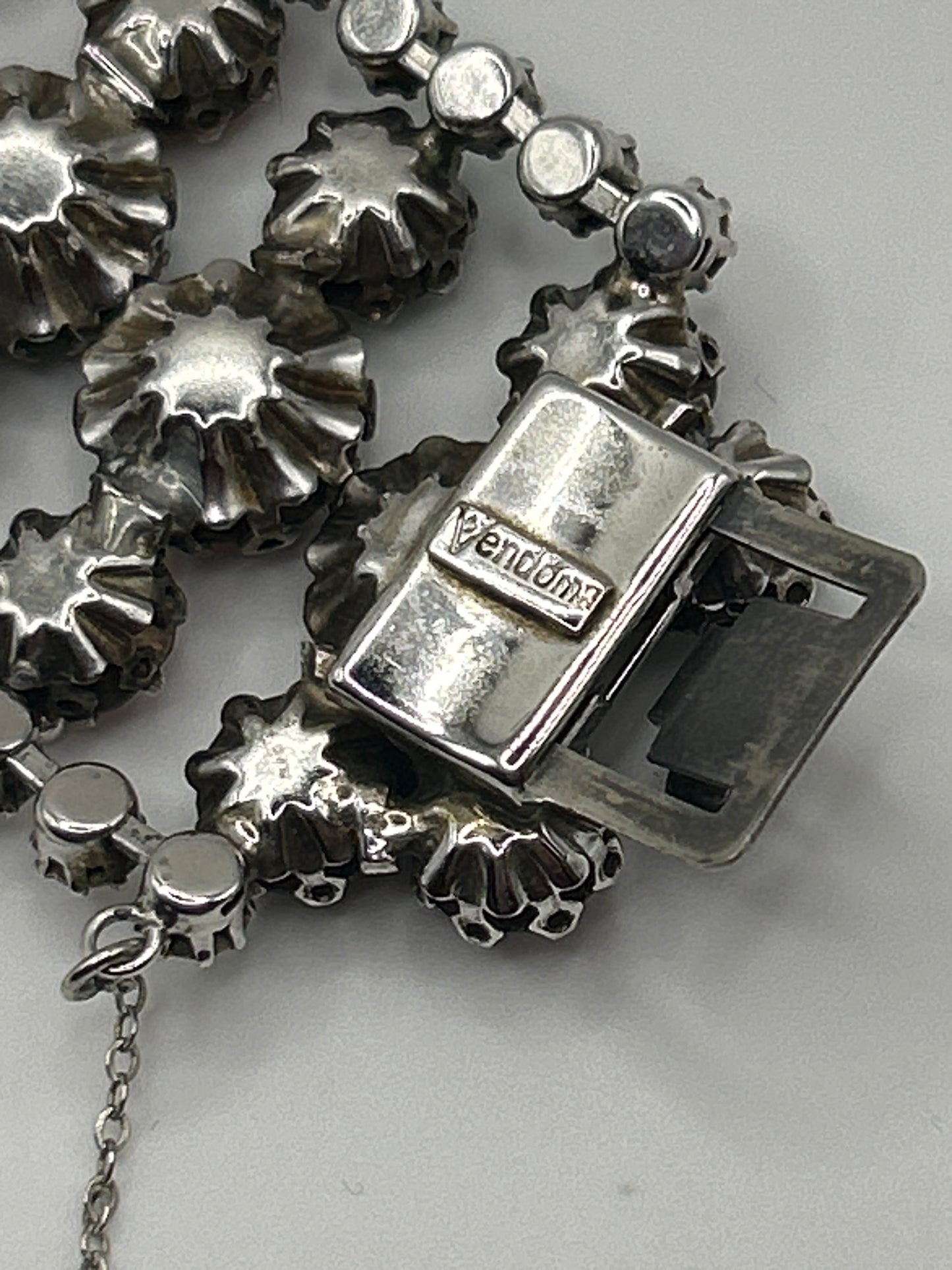 Vintage crystal multicoloured bracelet signed Vendome