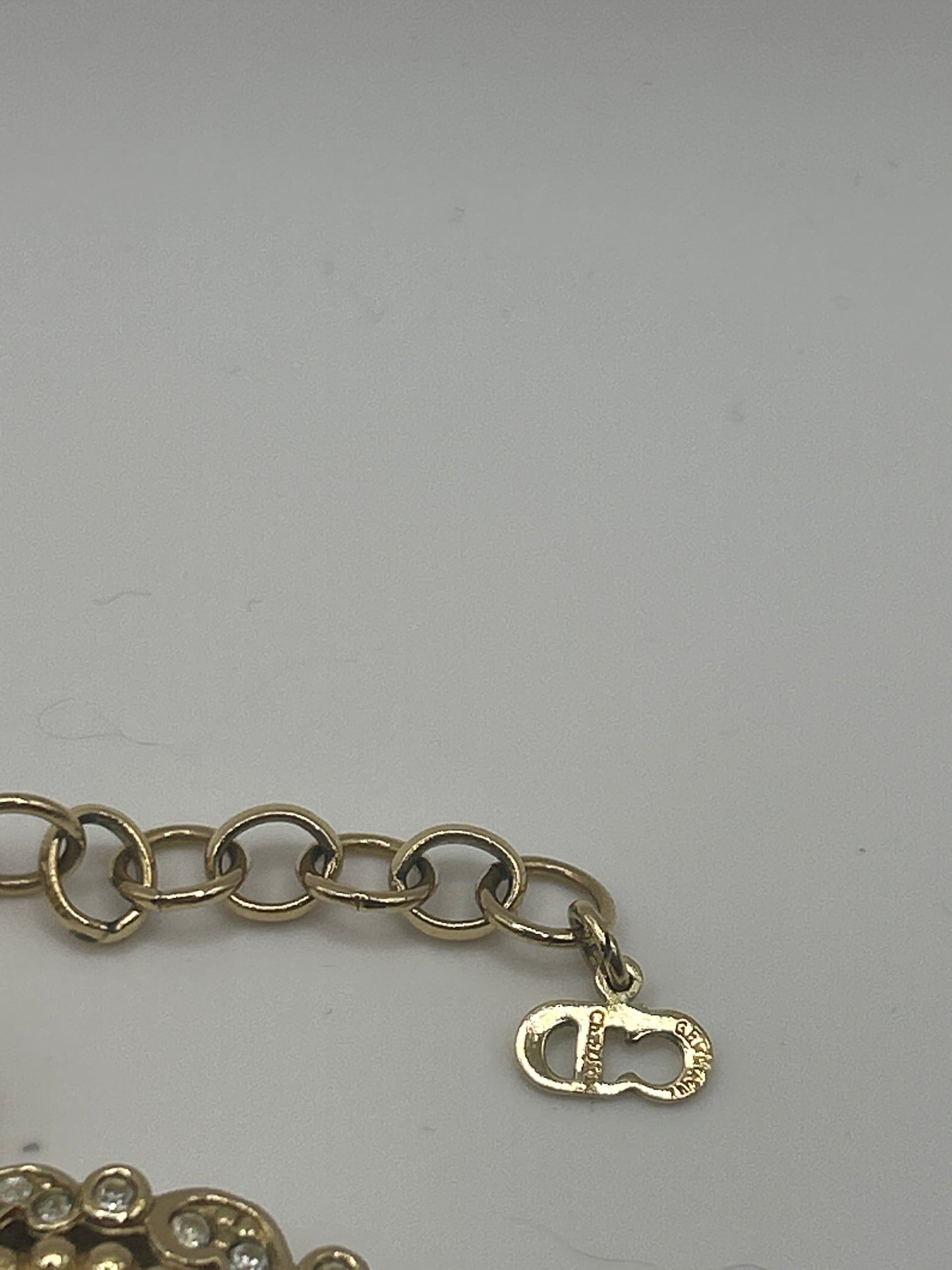 Christian Dior Vintage Mughal Necklace With Multicoloured Glass Stones Cabochons