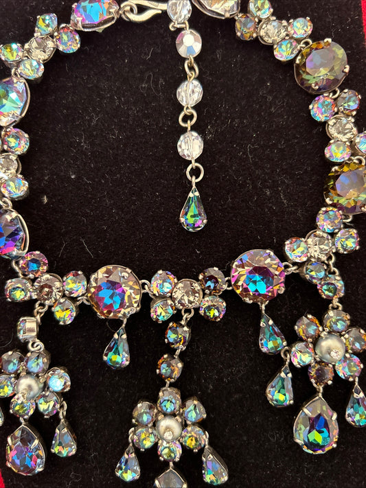 Christian Dior By Francis winter. Vintage Necklace. Iris Stones.