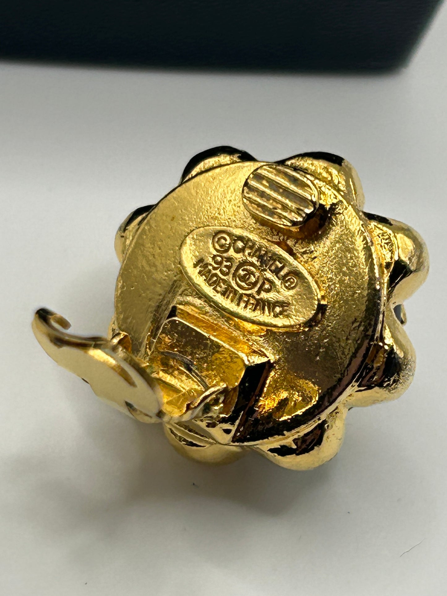 Chanel vintage clip on earrings . Dated 1993.