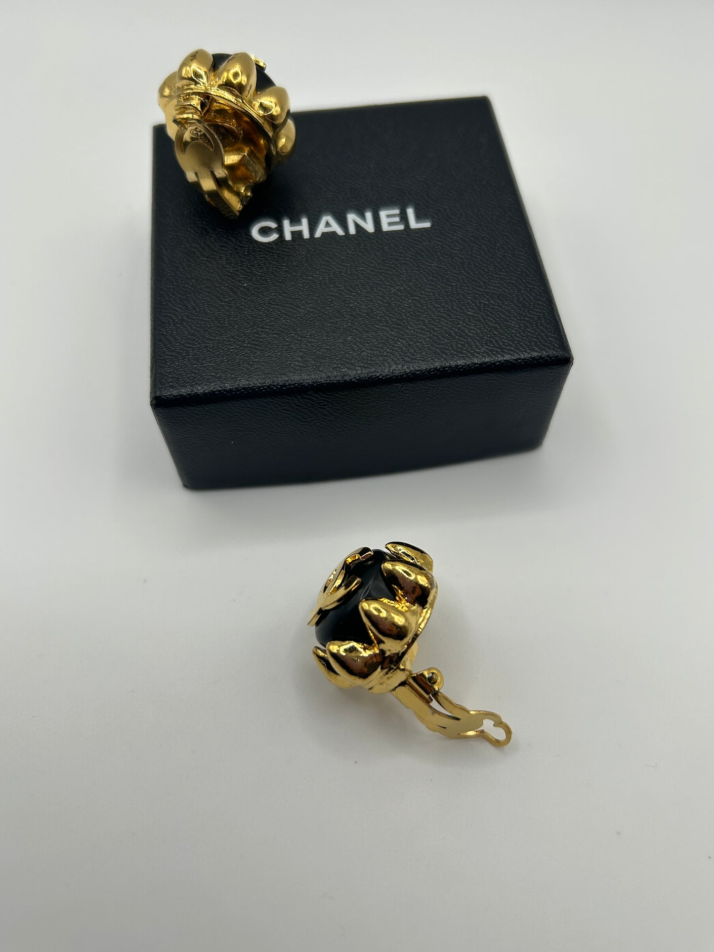 Chanel vintage clip on earrings . Dated 1993.