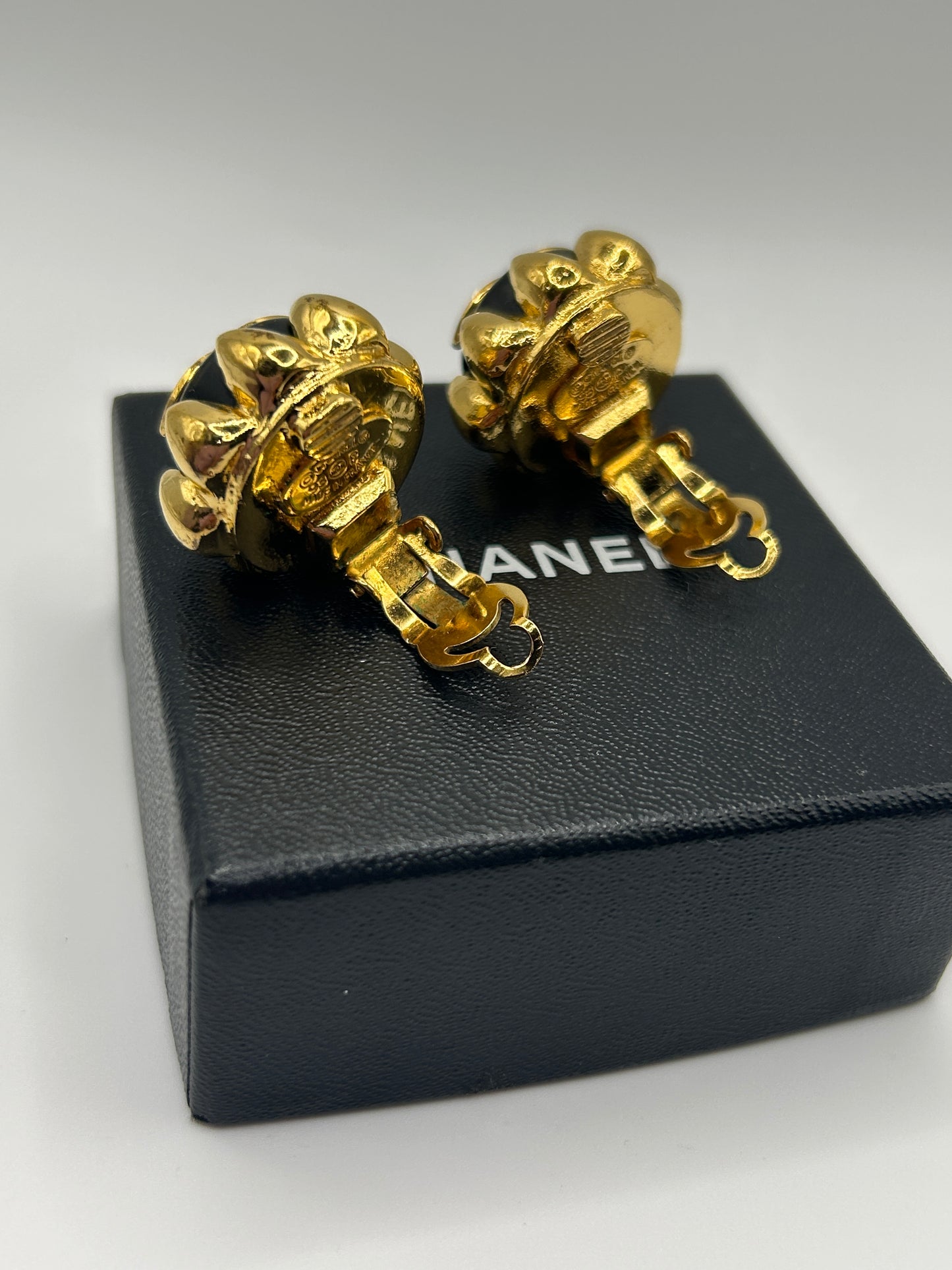 Chanel vintage clip on earrings . Dated 1993.