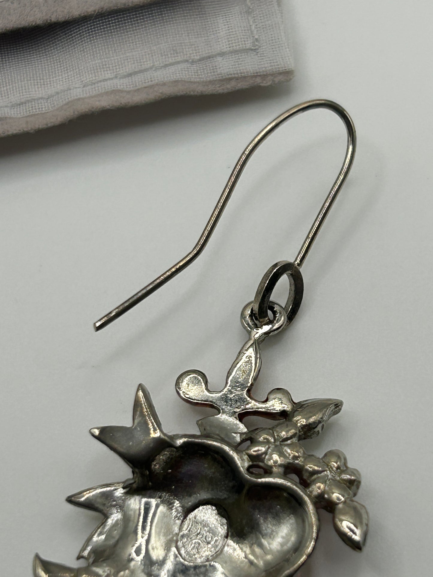 Christian Dior vintage Y2K Galliano era bleeding heart earrings.