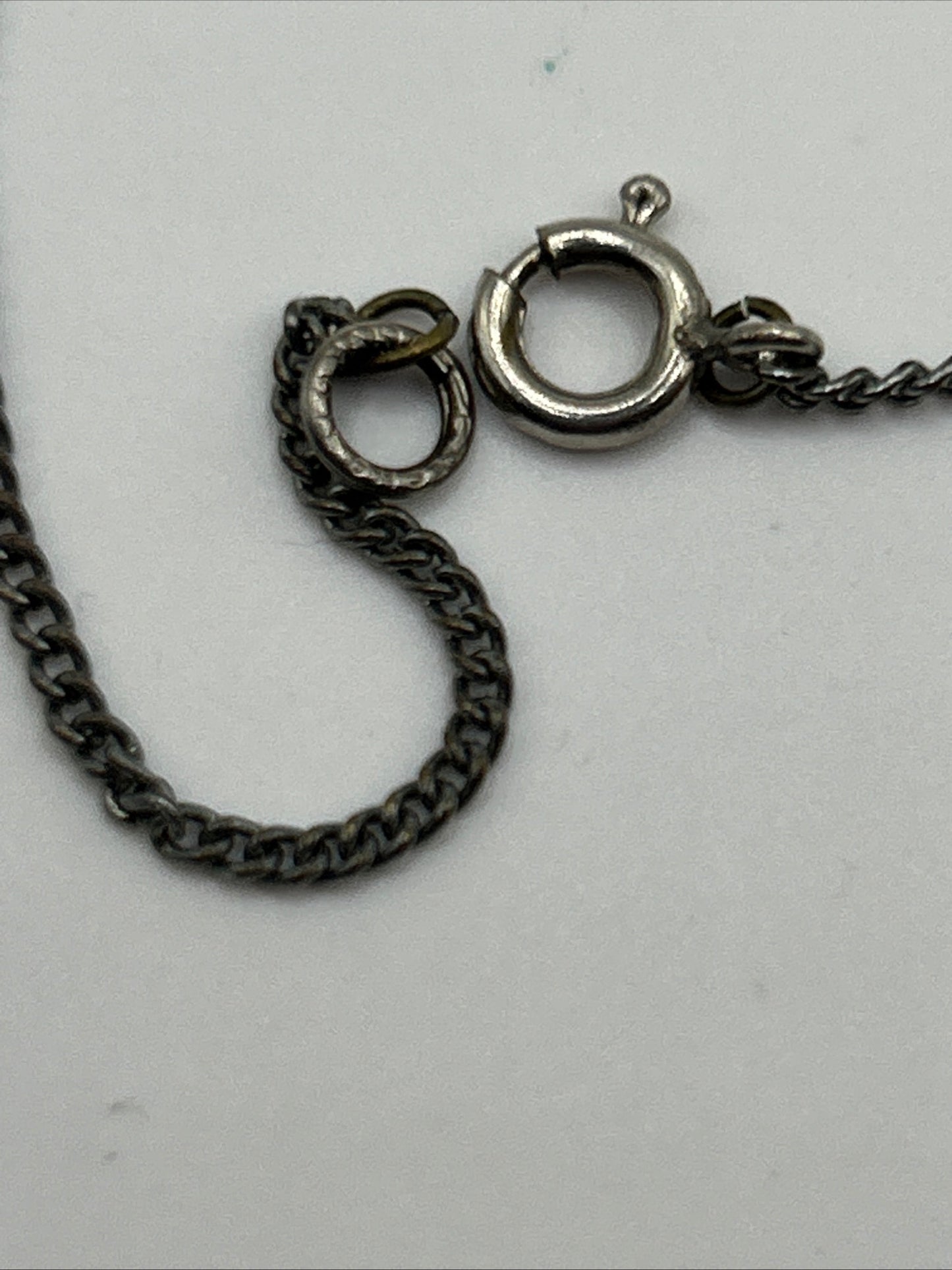 Art deco Blue Czech Glass Drop
Crystal Necklace