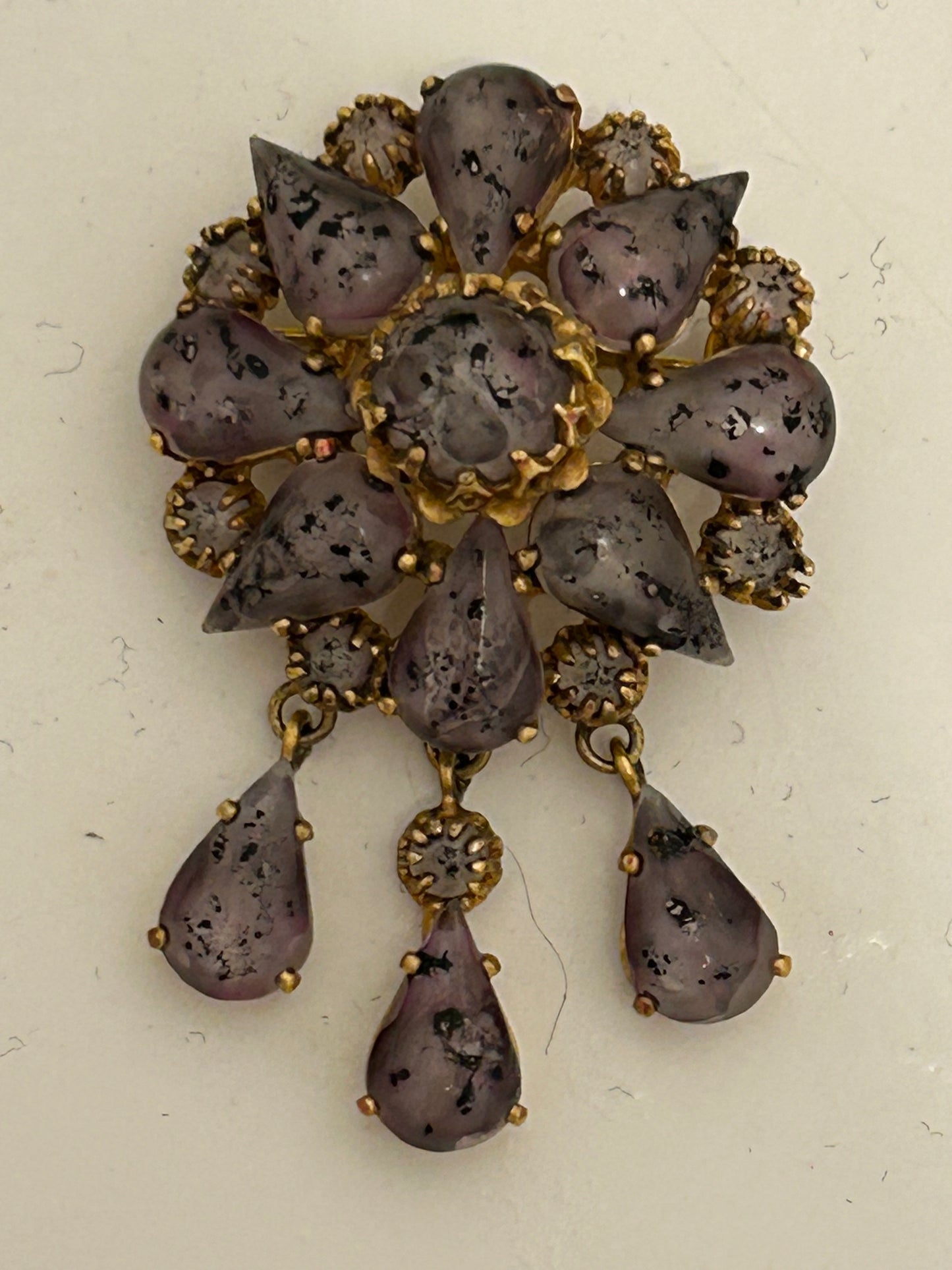 Christian Dior Vintage Brooch Mitchel Maer 1950s. Fabulous Rare Piece