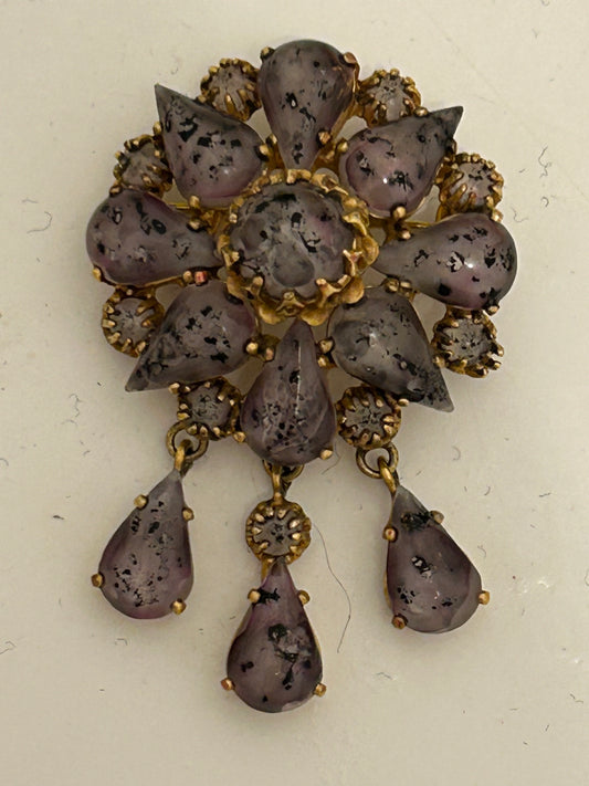 Christian Dior Vintage Brooch Mitchel Maer 1950s. Fabulous Rare Piece