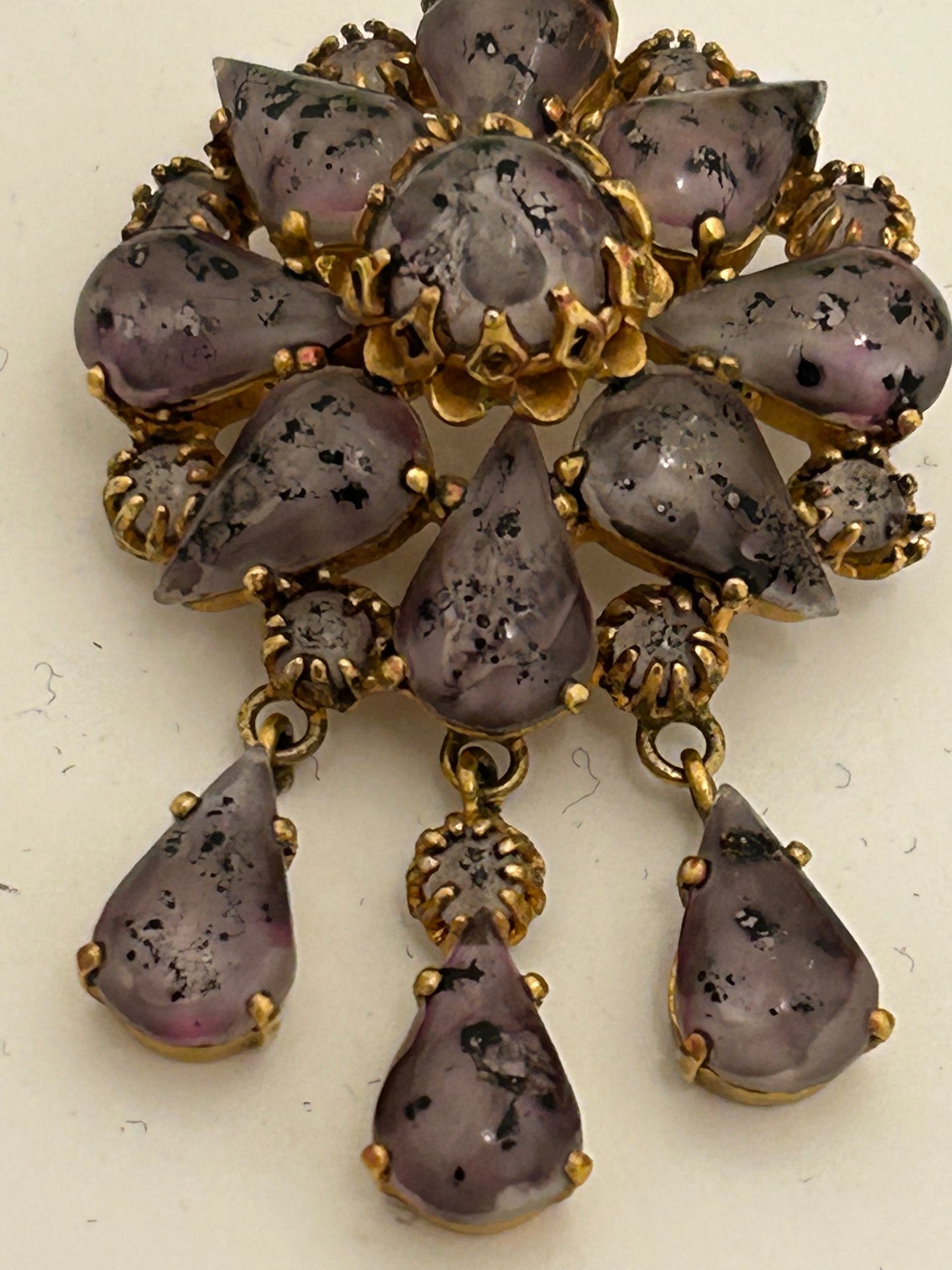 Christian Dior Vintage Brooch Mitchel Maer 1950s. Fabulous Rare Piece