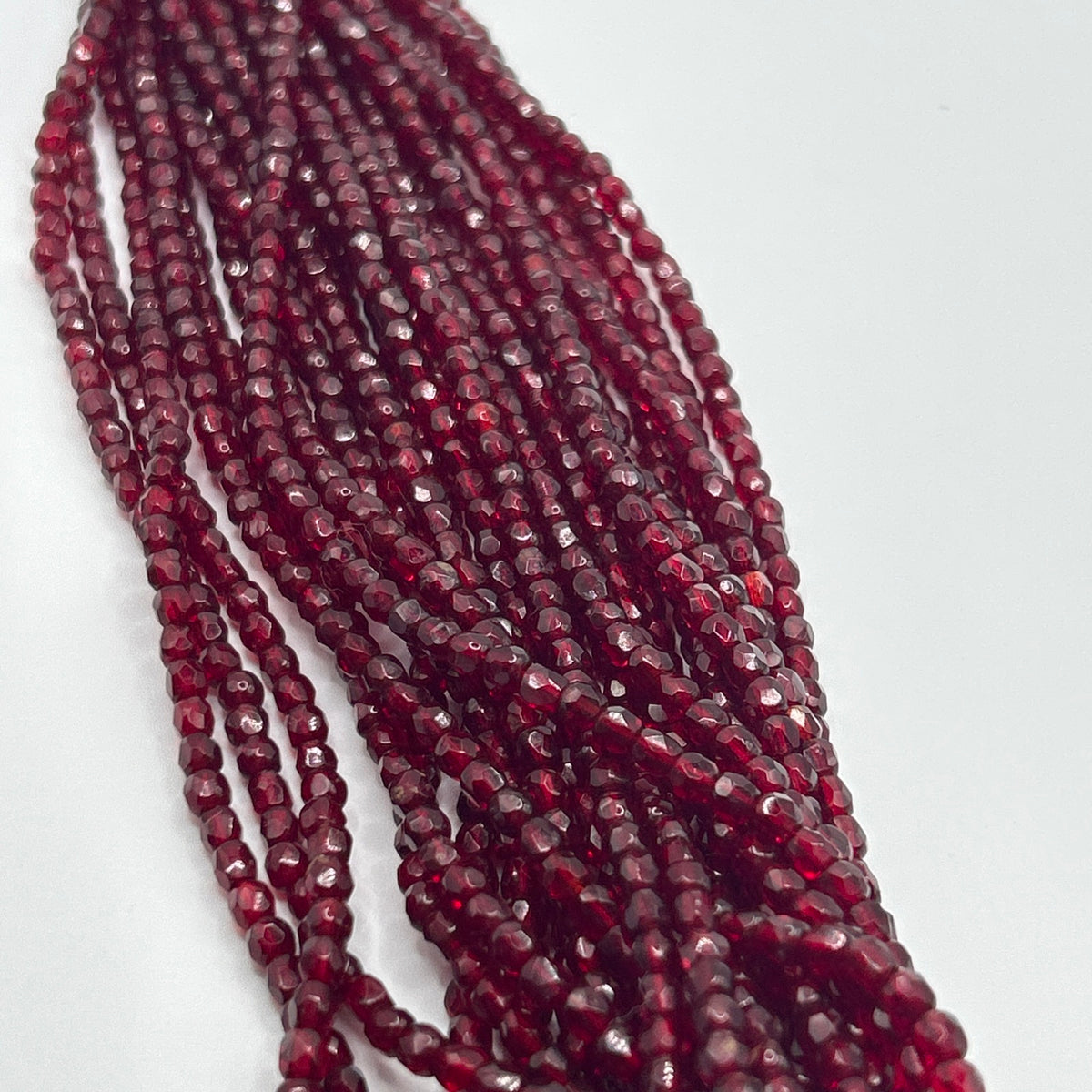 Christian Dior vintage 1964  Multi-Strand Red Glass Beaded Necklace